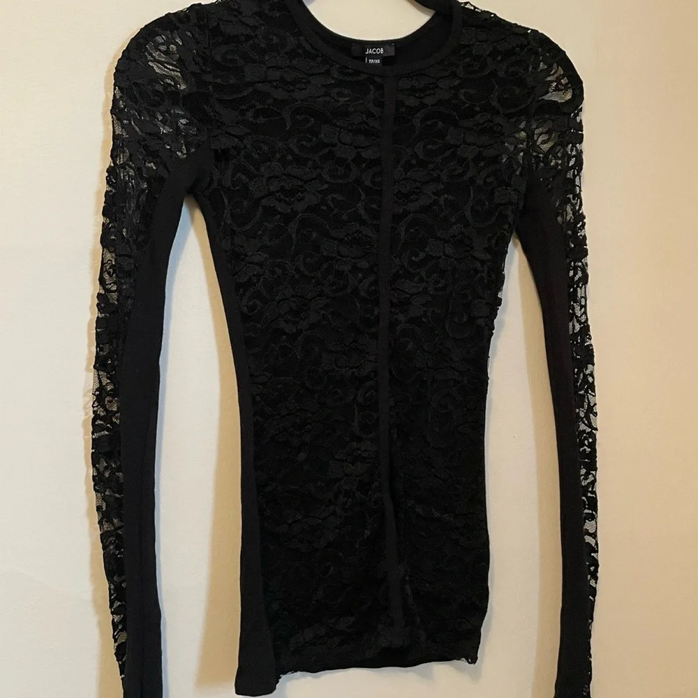 Y2K Lace Long Sleeve Shirt - Picture 4 of 4